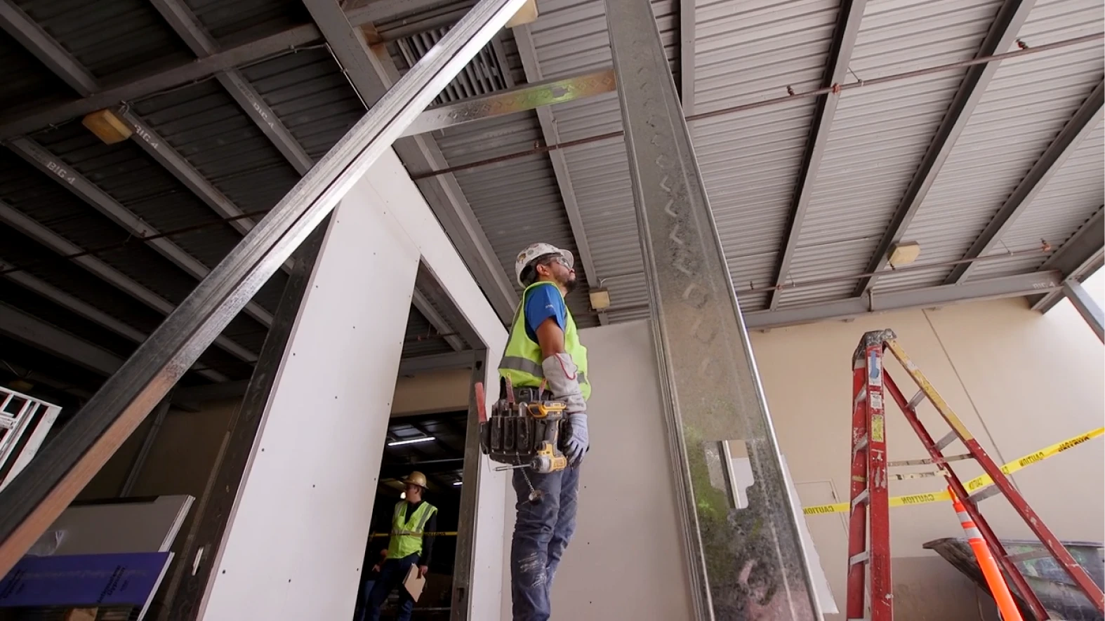 Marek employee working on site