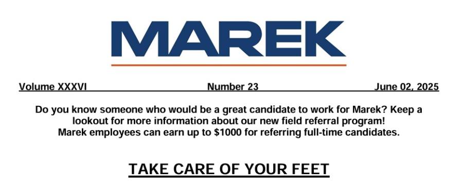 Weekly TBT Take Care of Your Feet